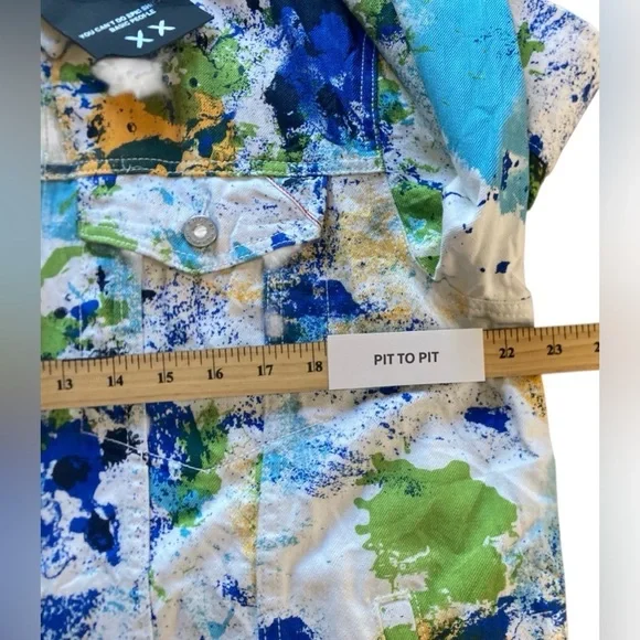 NWT Cult of Individuality Type 2 Splatter Jacket Men’s Size XL Rare Denim - Picture 4 of 8
